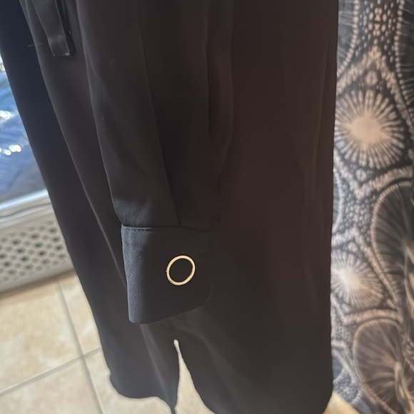 Black H&M Button Front Dress - Size 4 - Picture 7 of 9